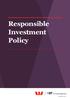 Responsible Investment Policy