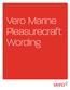 Vero Marine Pleasurecraft Wording