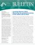 BULLETIN. Counting Women s Work: Measuring the gendered economy in the market and at home