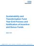 Sustainability and Transformation Fund Year-End Process and Notification of Incentive and Bonus Funds