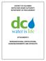 DISTRICT OF COLUMBIA WATER AND SEWER AUTHORITY DEPARTMENT OF PROCUREMENT