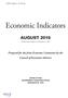 Economic Indicators AUGUST Prepared for the Joint Economic Committee by the Council of Economic Advisers. 114th Congress, 1st Session
