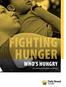 Fighting hunger. who s hungry profile of hunger in the gta