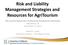 Risk and Liability Management Strategies and Resources for AgriTourism