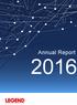 Annual Report 2016 C O R P O R A T I O N