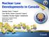 Nuclear Law Developments in Canada