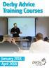 Derby Advice Training Courses