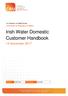 Irish Water Domestic Customer Handbook