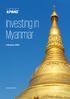 Investing in Myanmar. February kpmg.com/mm