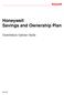 Honeywell Savings and Ownership Plan. Distribution Options Guide