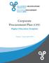 Corporate Procurement Plan (CPP) Higher Education Template