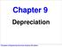 Chapter 9. Depreciation. Principles of Engineering Economic Analysis, 5th edition