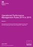 Operational Performance Management Rules 2014 to 2015