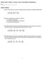 Study Guide: Chapter 5, Sections 1 thru 3 (Probability Distributions)