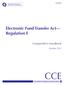 CCE. Electronic Fund Transfer Act Regulation E. Comptroller s Handbook. October Consumer Compliance Examination CCE-EFTA