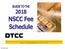 GUIDE TO THE 2018 NSCC