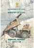 ANNUAL REPORT MINISTRY OF COAL