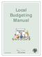 Local Budgeting Manual