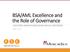 BSA/AML Excellence and the Role of Governance NEW JERSEY BANKERS ASSOCIATION ANNUAL CONFERENCE MAY 2017