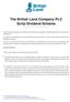 The British Land Company PLC Scrip Dividend Scheme