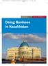 Kazakhstan. Doing Business in Kazakhstan