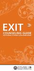 EXIT COUNSELING GUIDE