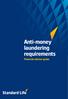 Anti-money laundering requirements Financial adviser guide