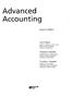 Advanced Accounting. Eleventh Edition. Joe B. Hoyle. Thomas F. Schaefer. Timothy S. Doupnik