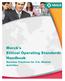Merck's Ethical Operating Standards Handbook. Business Practices for U.S. Related Activities