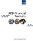 ADB Financial Products
