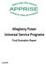 Allegheny Power Universal Service Programs. Final Evaluation Report