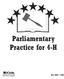 Parliamentary Practice for 4-H