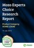 Mozo Experts Choice Research Report. Product Category: HOME LOANS