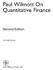 Paul Wilmott On Quantitative Finance