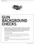 GUN BACKGROUND CHECKS