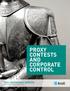 PROXY CONTESTS AND CORPORATE CONTROL
