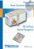 Protection of Power Conversion Equipment. PSC LR Fuses Thermal Management