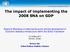 The impact of implementing the 2008 SNA on GDP
