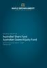 Maple-Brown Abbott Funds. Australian Share Fund Australian Geared Equity Fund