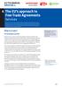The EU s approach to Free Trade Agreements Services