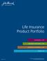 Life Insurance Product Portfolio