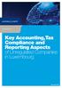 LUXEMBOURG. Key Accounting,Tax Compliance and Reporting Aspects of Unregulated Companies in Luxembourg