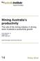 Mining Australia s productivity