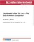 Liechtenstein s New Tax Law The End of Offshore Companies?