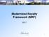 Modernized Royalty Framework (MRF)