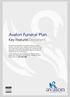 Avalon Funeral Plan. Key Features Document