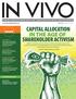 CAPITAL ALLOCATION SHAREHOLDER ACTIVISM IN THE AGE OF INSIDE.  MAY 2015 VOL. 33 / NO. 5. ONLINE ExcLusIvE