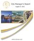 CITY COUNCIL INFORMATION TRANSMITTAL August 27, Wholesale Water Contracts... 4