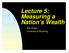 Lecture 5: Measuring a Nation s Wealth. Rob Godby University of Wyoming
