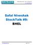 Safal Niveshak StockTalk #9: BHEL